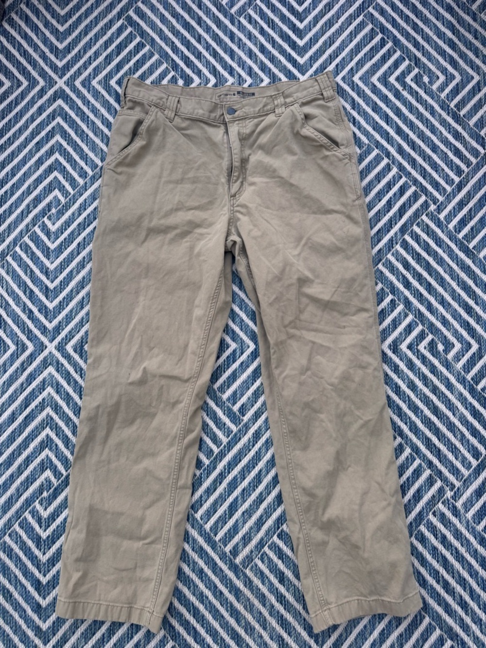 Carhartt Men's Khaki Straight-Leg Chinos